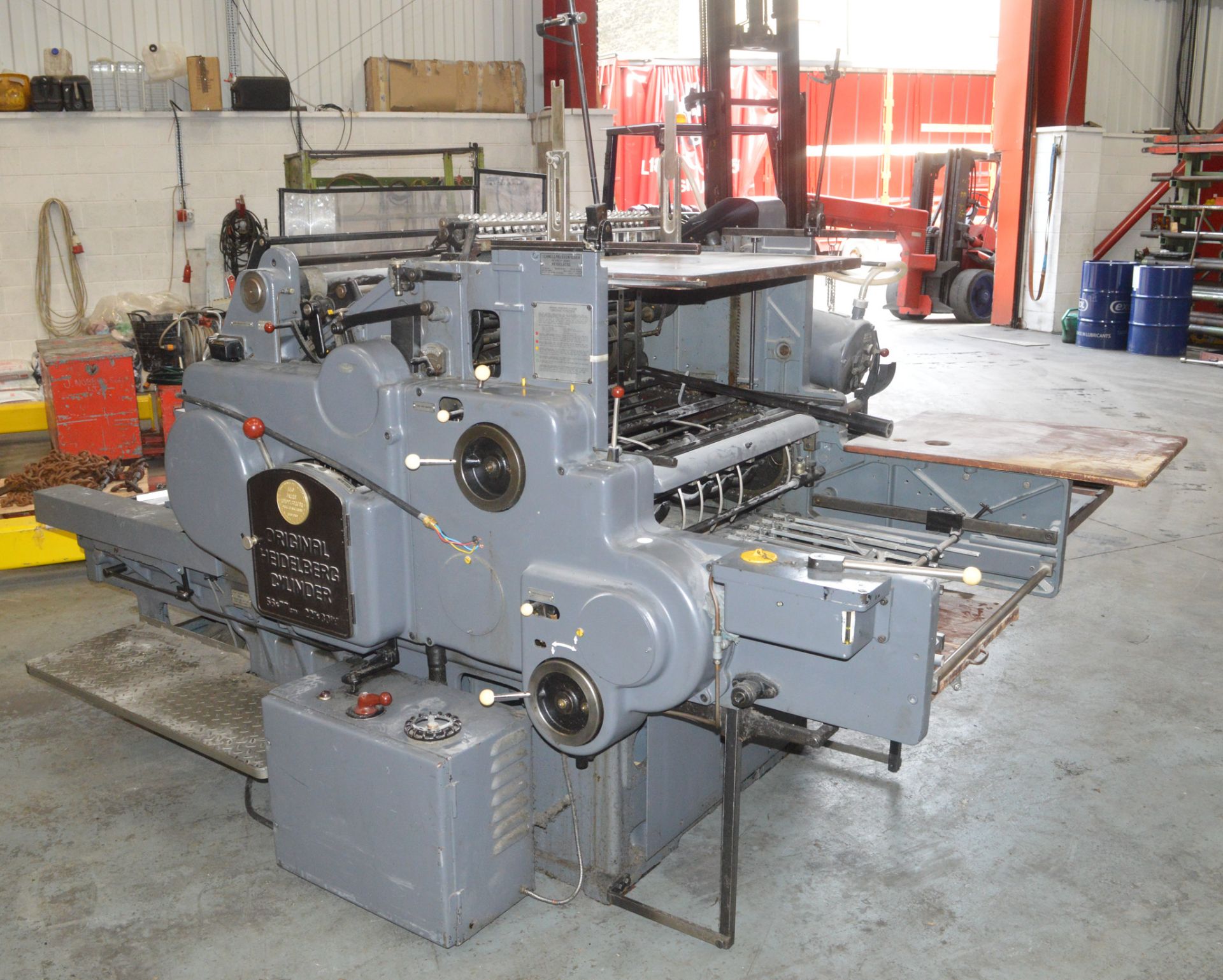 Heidelberg Cylinder Printing Press  Year: 1982   S/N: 5242940 - Image 2 of 15