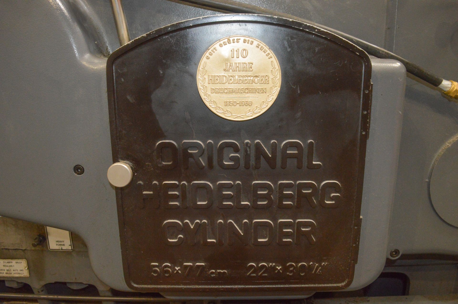 Heidelberg Cylinder Printing Press  Year: 1982   S/N: 5242940 - Image 12 of 15