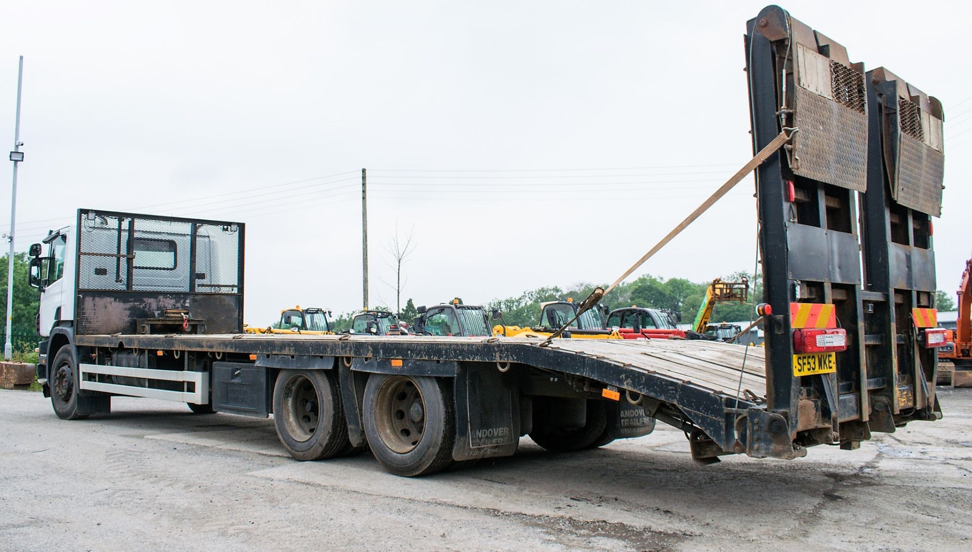 Scania 4-SRS 94D 260 26 tonne 6 wheel Beaver tail plant lorry - Image 3 of 12