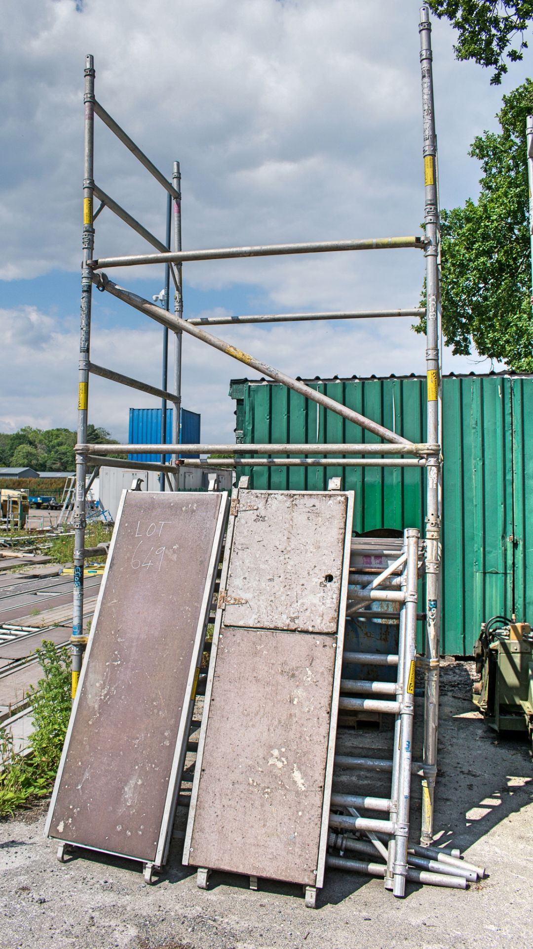 Boss aluminium scaffold tower as photographed