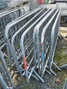 10 - steel crowd control barriers
