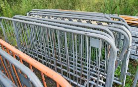 10 - steel crowd control barriers