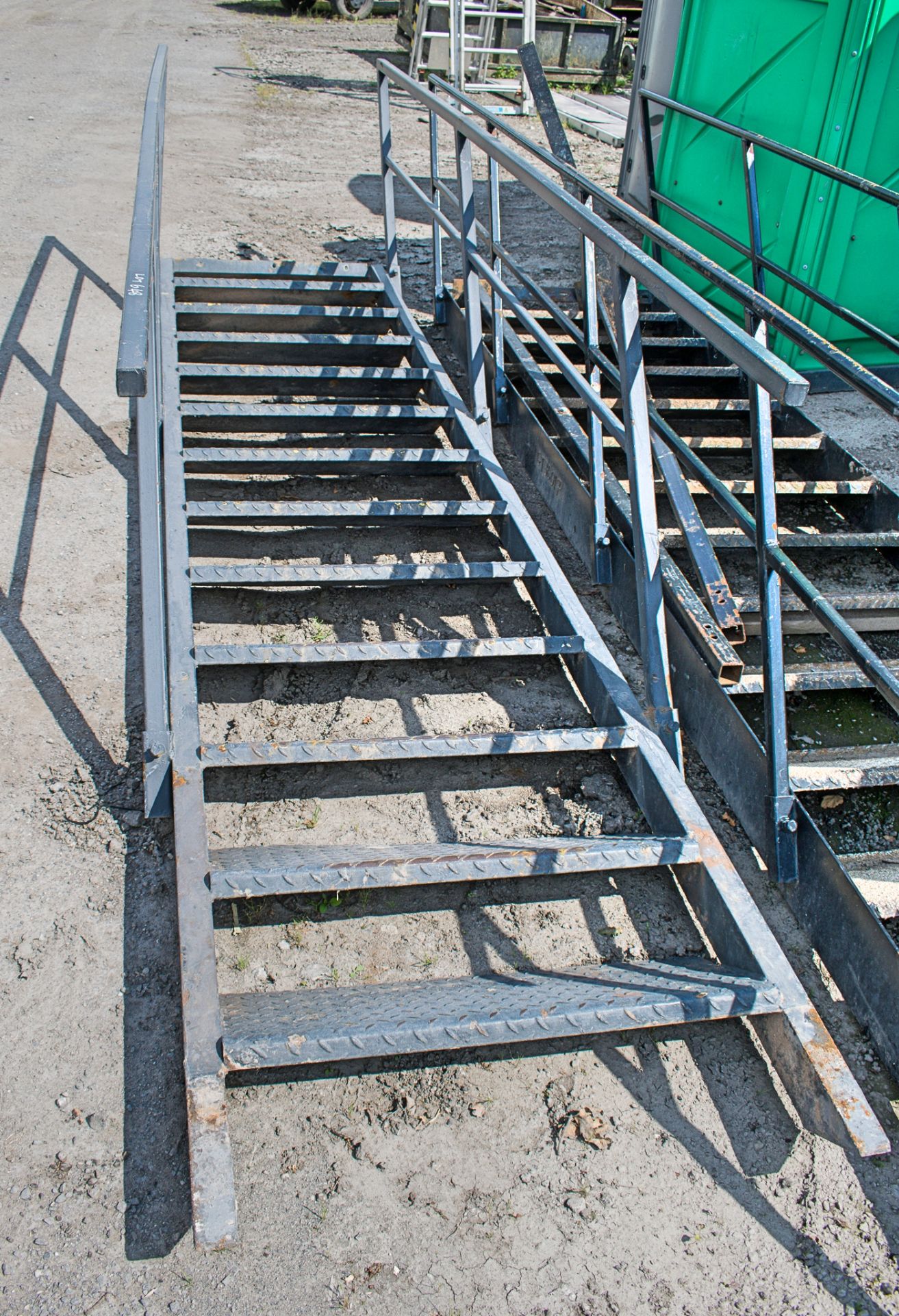 12 tread plus landing steel staircase