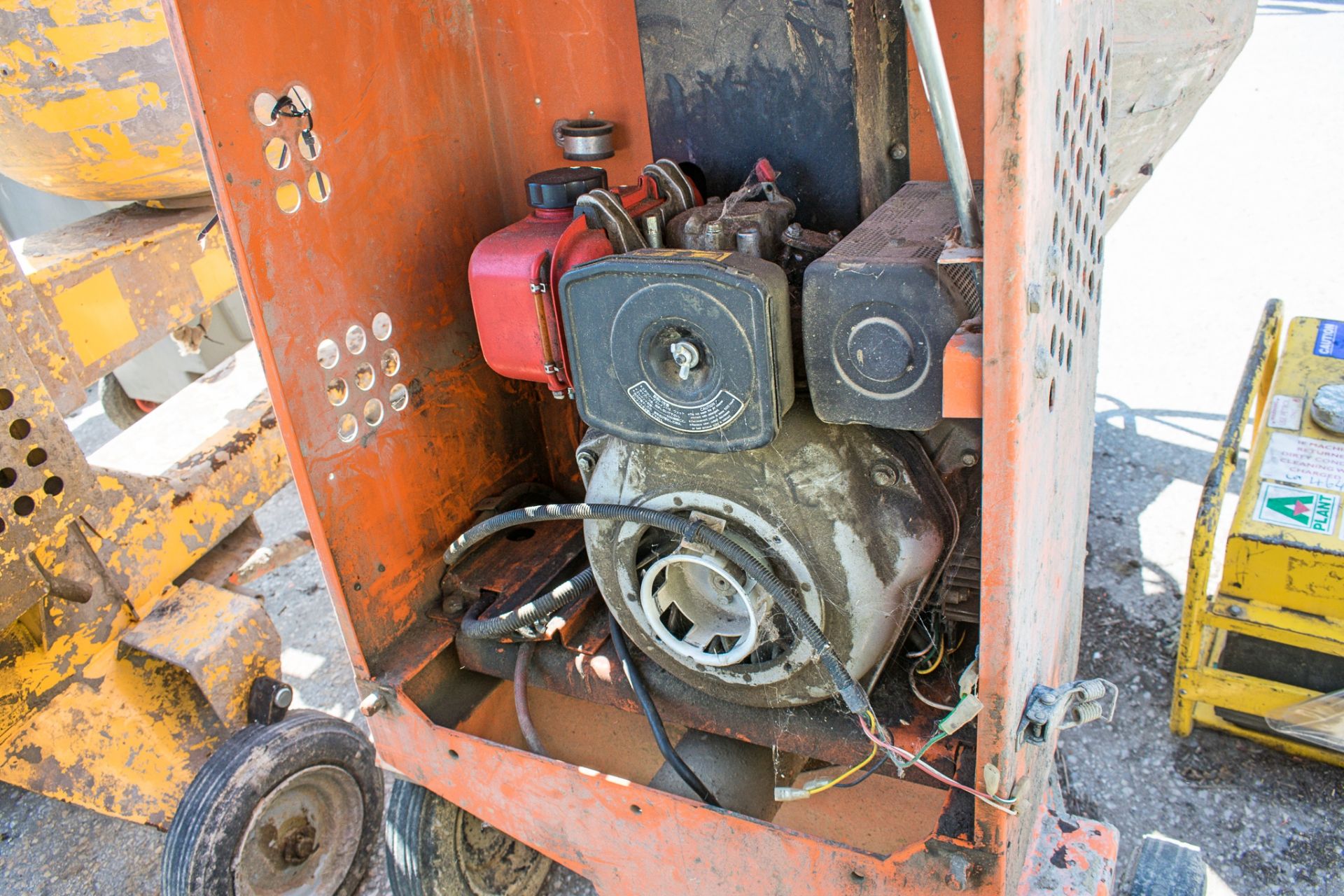 Belle 100XT diesel driven site mixer A58026 ** Front axle missing ** ** No pull start ** - Image 2 of 2