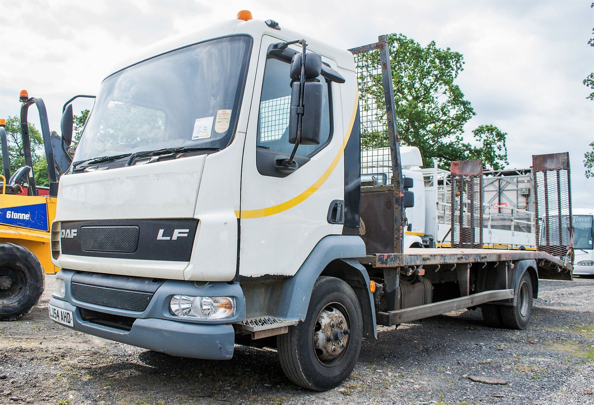 DAF LF45.180 4 x 2 7.5 tonne beaver tail plant lorry Registration Number: LJ54 AHD Date of