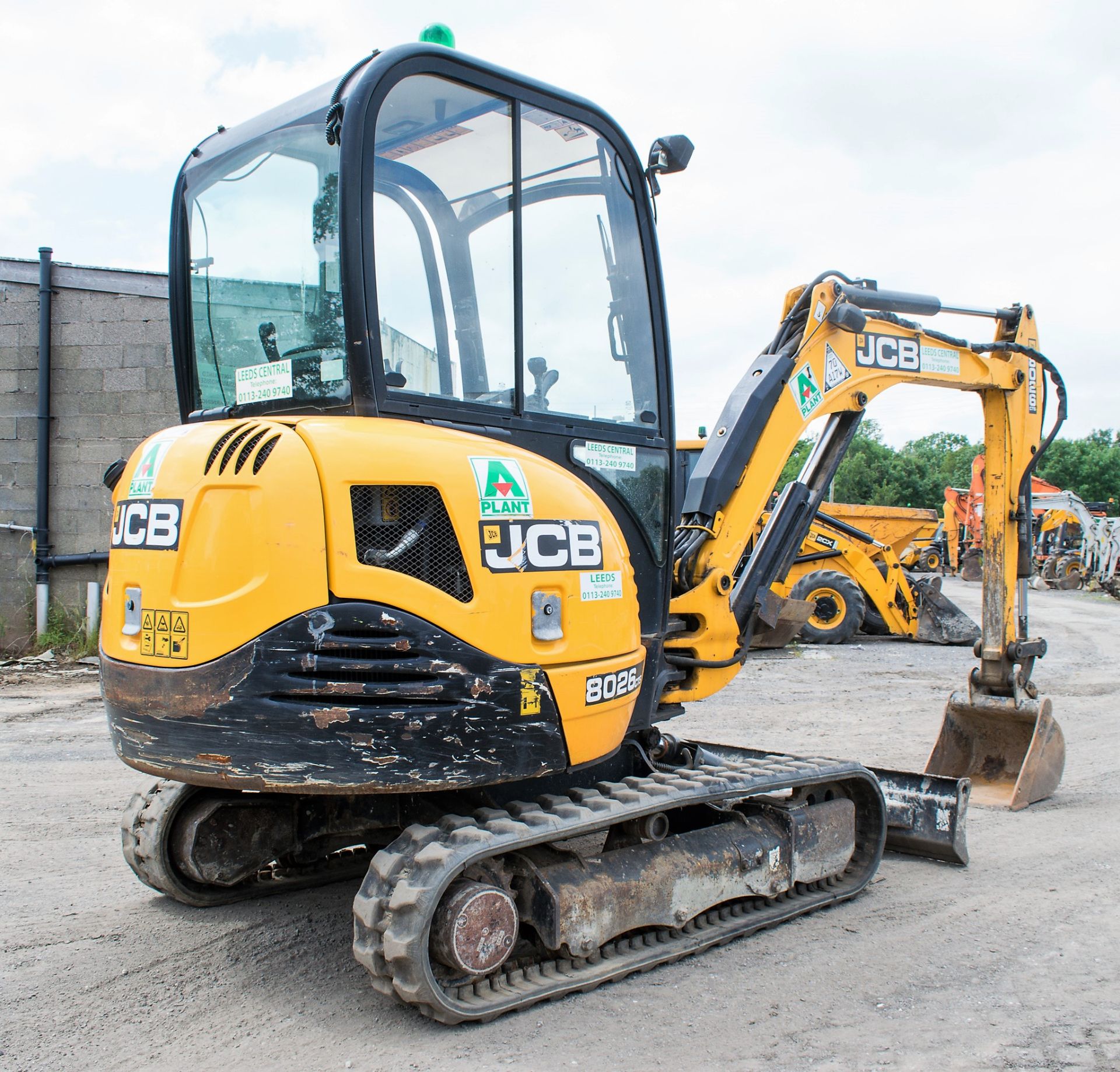 JCB 8026 2.6 tonne rubber tracked mini excavator  Year: 2013 S/N: 1779683 Recorded Hours: 1356 - Image 4 of 12