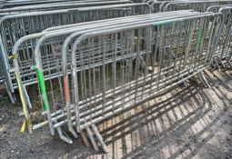 5 - steel crowd control barriers