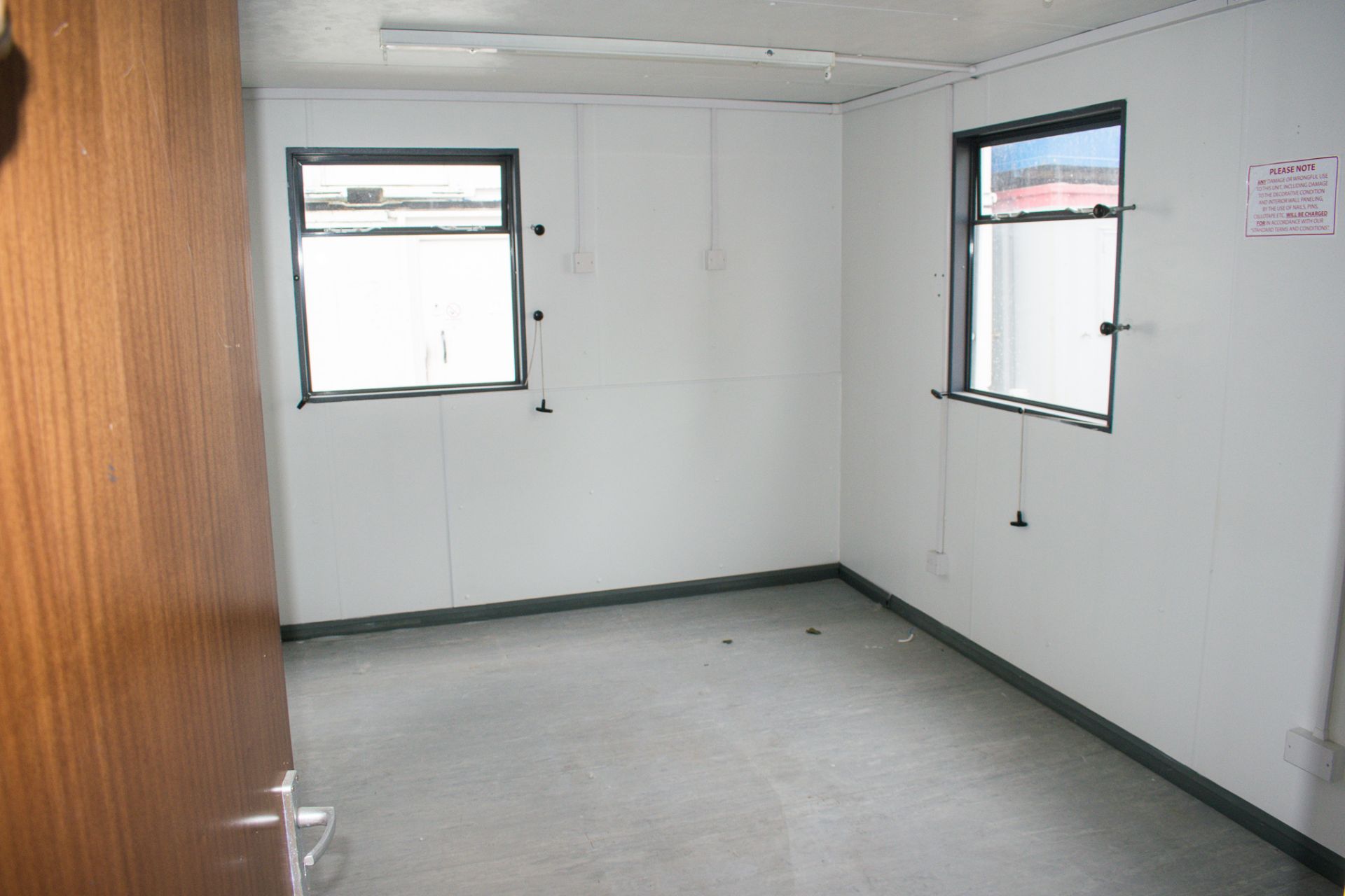 32 foot x 10 foot anti vandal office / toilet block comprising office in one half and ladies and - Image 7 of 13