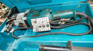 Makita 110v angle head drill c/w charger and carry case A674685