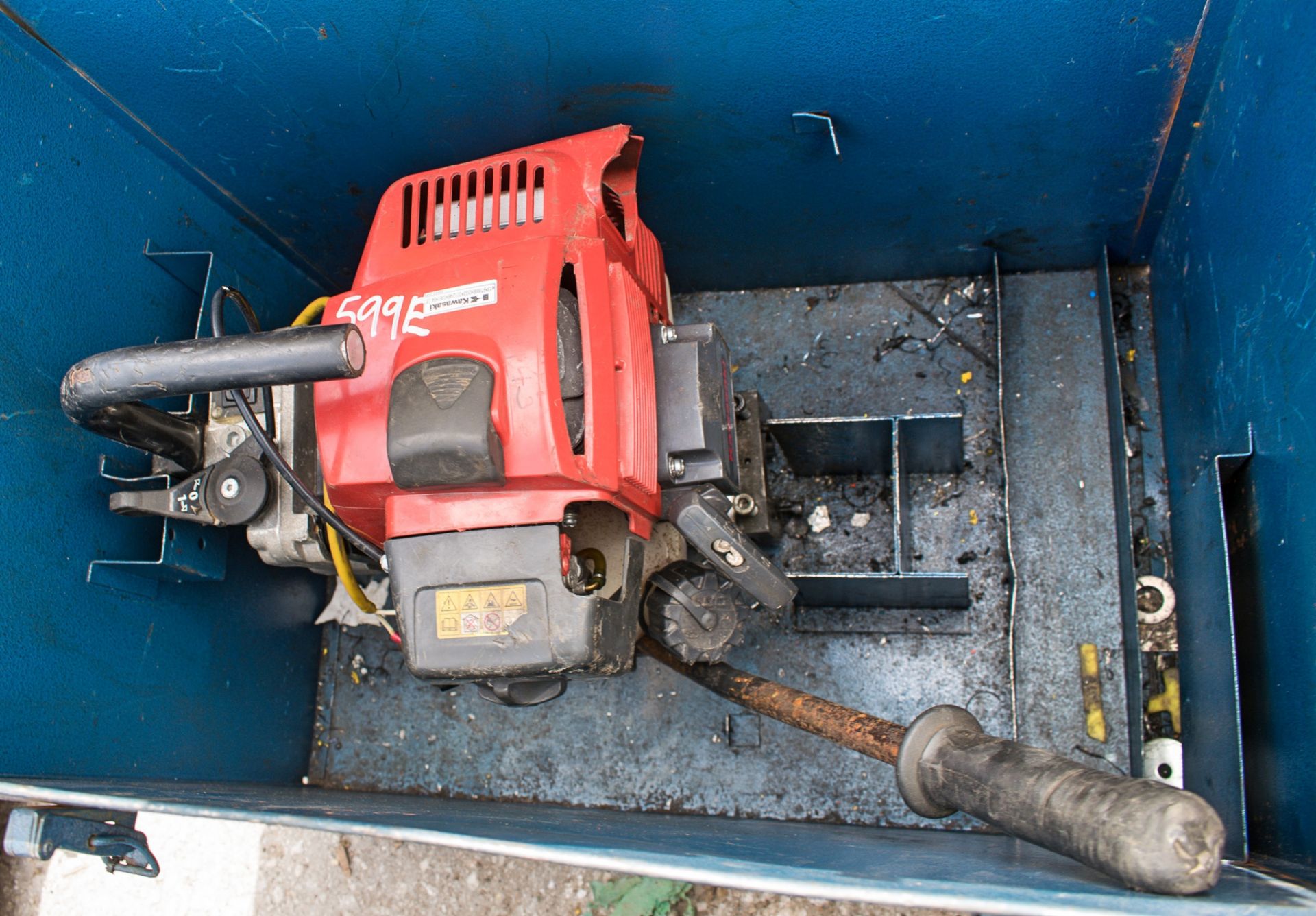 Cembre petrol driven rail drill c/w steel carry case A654143