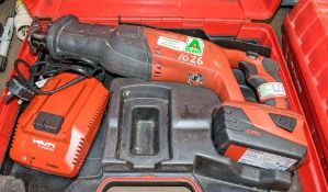 Hilti WSR22 22 volt cordless reciprocating saw c/w charger, battery & carry case A668785