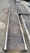 Aluminium staging board approximately 20 ft long A676499