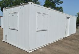 32 ft x 10 ft steel anti vandal site unit office c/w keys in office  BB34829