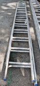 Double stage aluminium ladder A701611