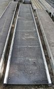 Aluminium staging board approximately 13 ft long A685271