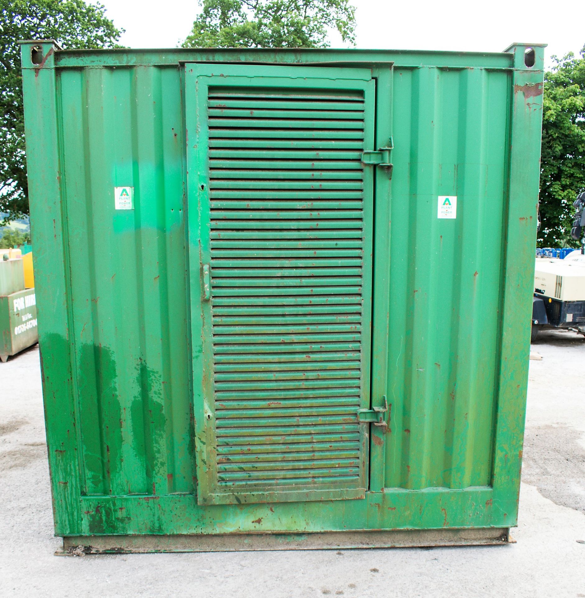 12 ft x 8 ft steel fuel cell A404078 ** No keys but locks removed ** - Image 5 of 7