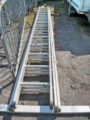 Zarges triple stage aluminium ladder A651123