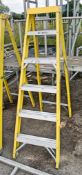 6 tread glass fibre framed step ladder A693961