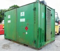 12 ft x 8 ft steel fuel cell A404078 ** No keys but locks removed **