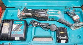 Makita 18v cordless reciprocating saw c/w charger, battery & carry case A683858