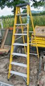 8 tread glass fibre framed step ladder 08738