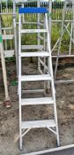 6 tread aluminium step ladder A690119