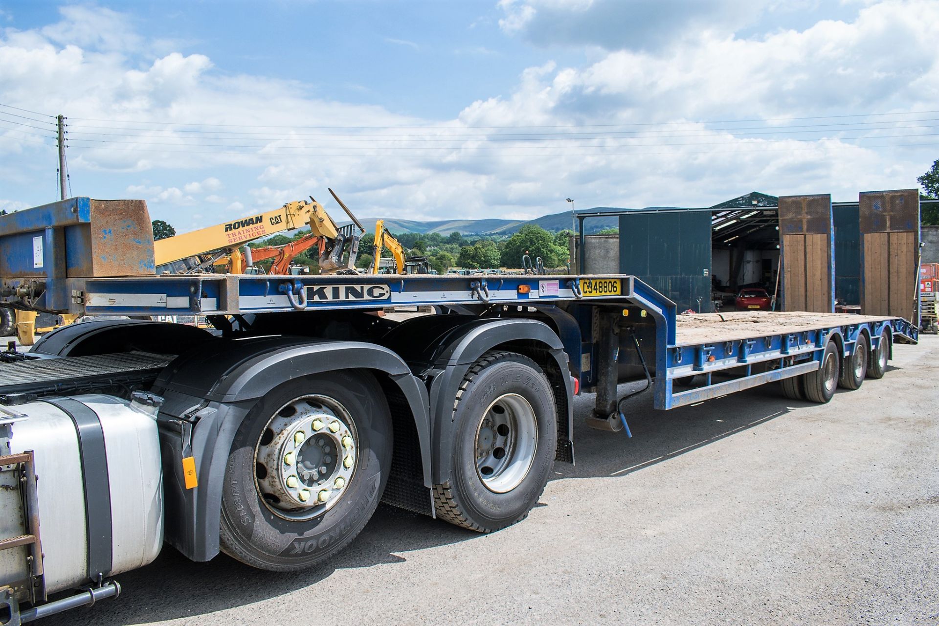 King GTS 44 tri axle step frame low loader trailer Year: 2012 S/N: KT10056 Ministry Number: