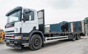 Scania 4-SRS 94D 260 26 tonne 6 wheel Beaver tail plant lorry