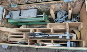 Geberit HDPE pipe welding tooling c/w wooden carry case