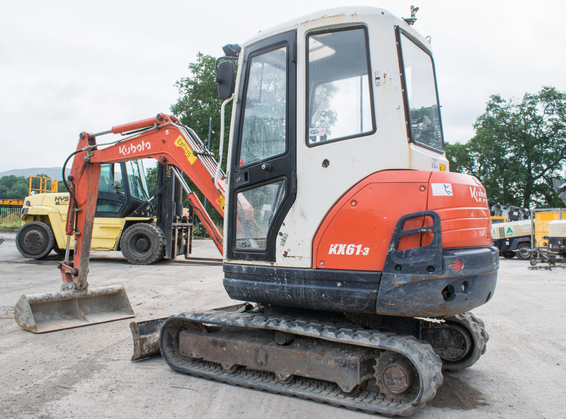 Kubota KX61-3 2.6 tonne rubber tracked mini excavator Year: 2012 S/N: 79234 Recorded Hours: 3457 - Image 3 of 12