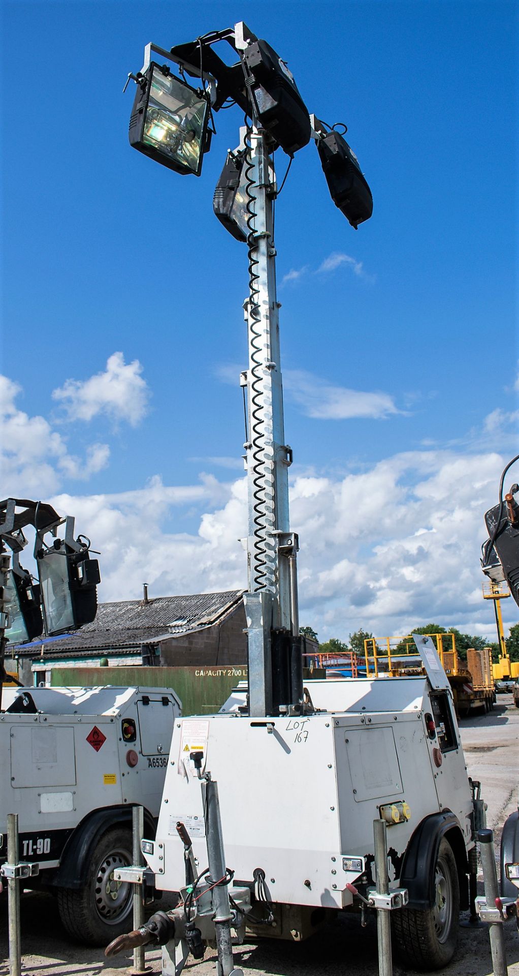 SMC TL-90 diesel driven mobile lighting tower Year: 2012 S/N: CG03466 Recorded Hours: 2808 R3802 - Image 3 of 3