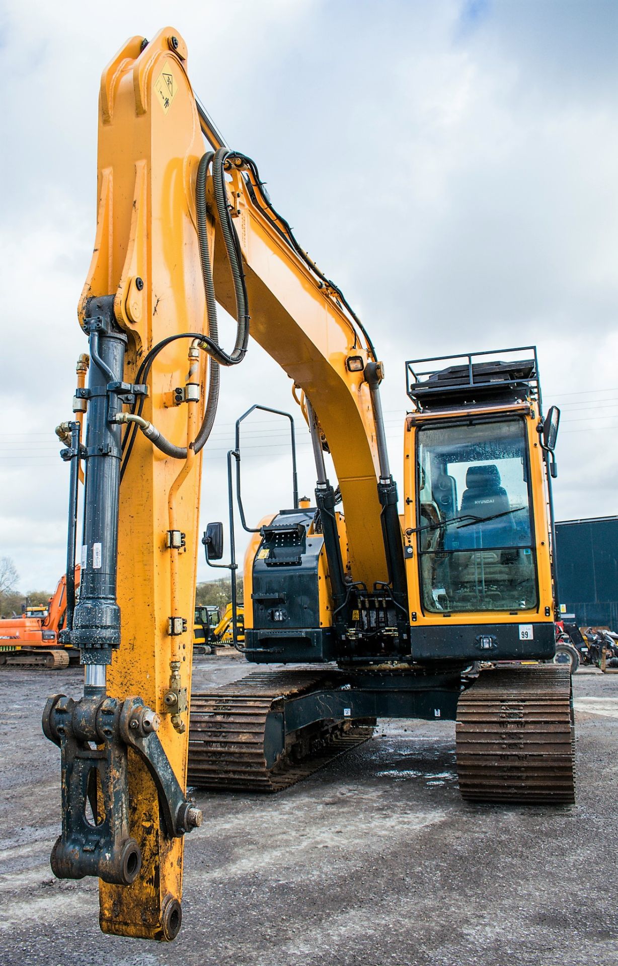 Hyundai HX130 LCR 13 tonne steel tracked excavator Year: 2018 S/N: J0000009 Recorded Hours: 674 - Image 5 of 13