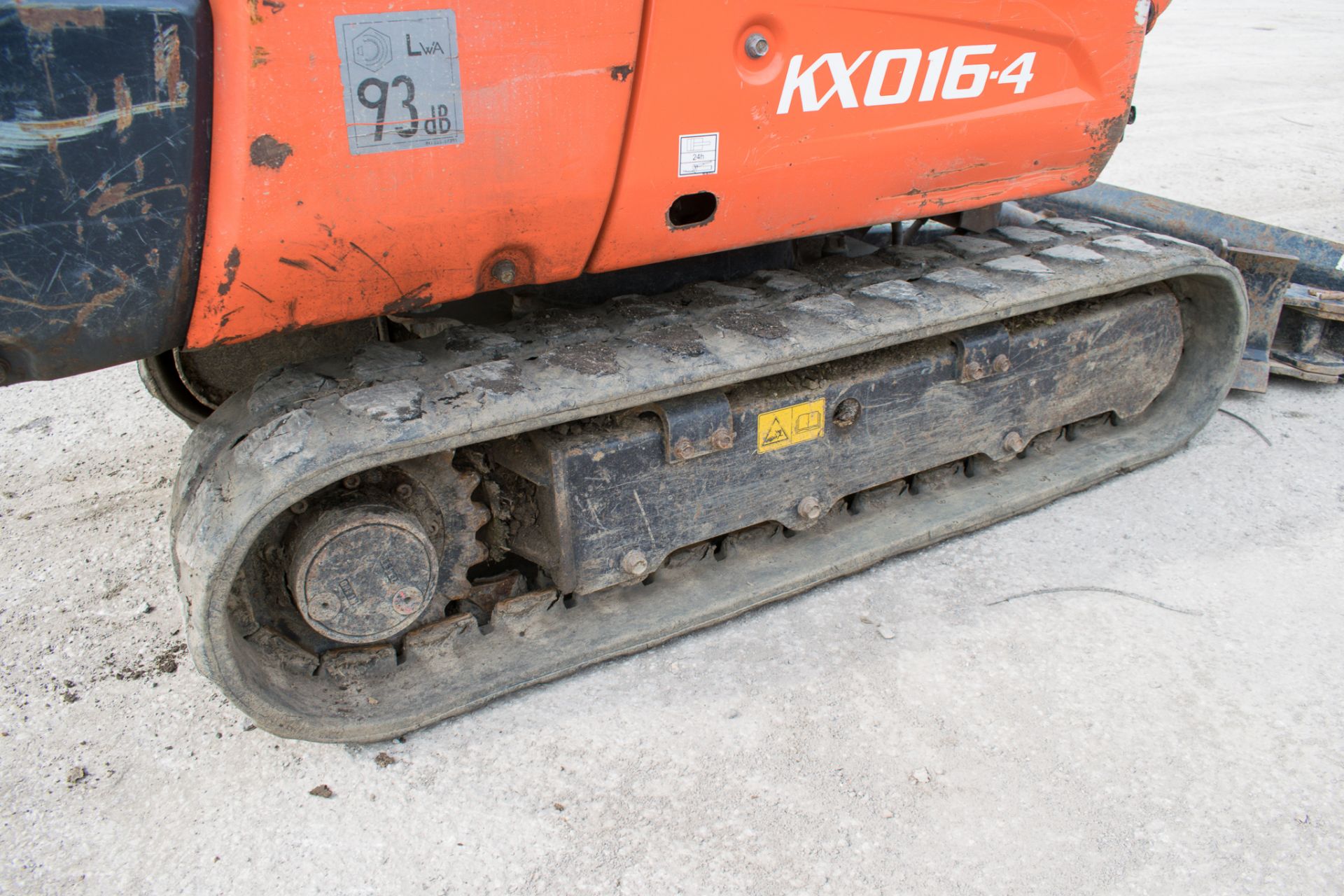 Kubota KX016-4 1.5 tonne rubber tracked mini excavator Year: S/N: 56667 Recorded Hours: 1544 - Image 7 of 13