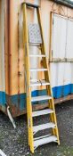 8 tread glass fibre framed step ladder