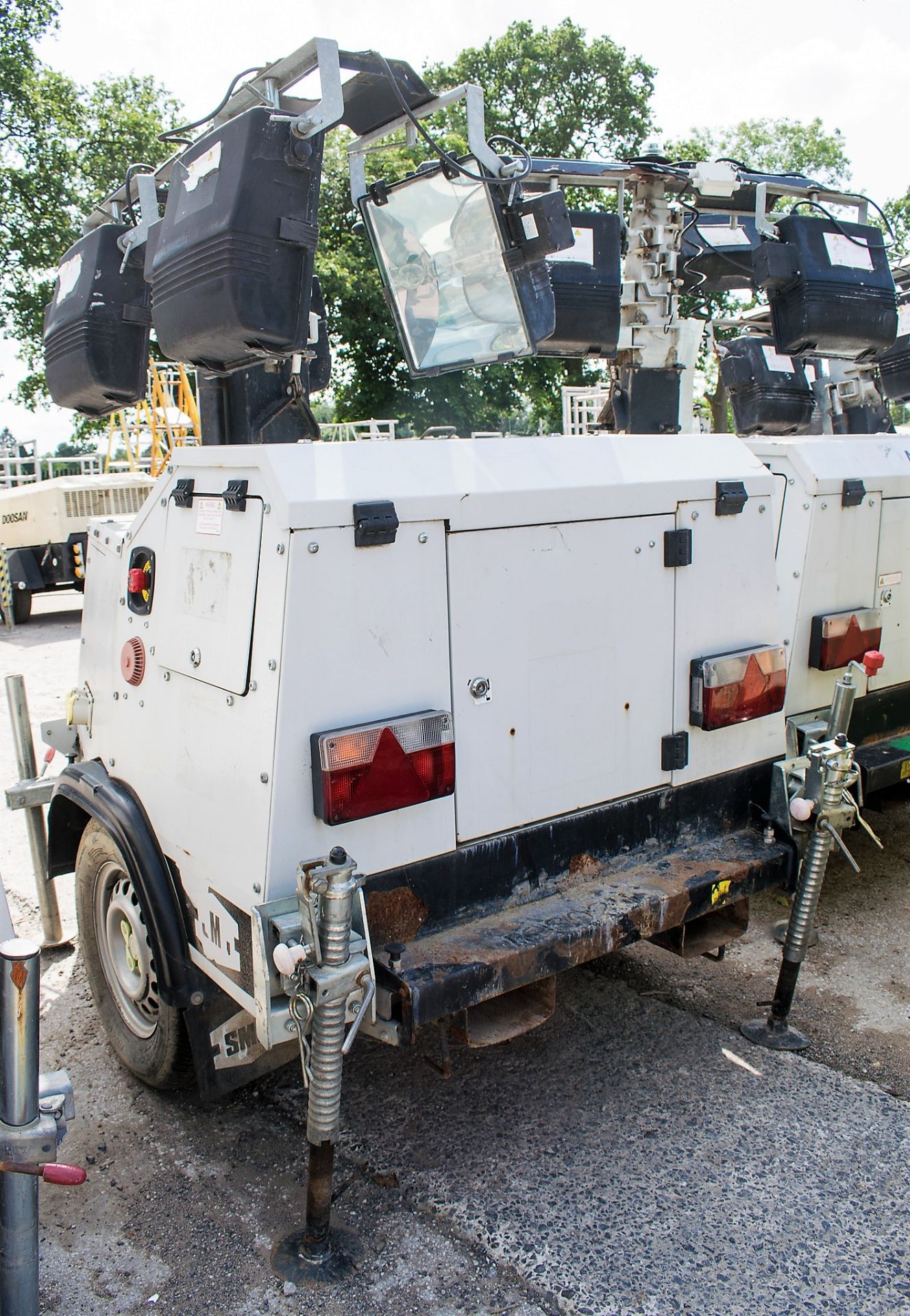 SMC TL-90 diesel driven mobile lighting tower Year: 2012 S/N: CG03466 Recorded Hours: 2808 R3802 - Image 2 of 3