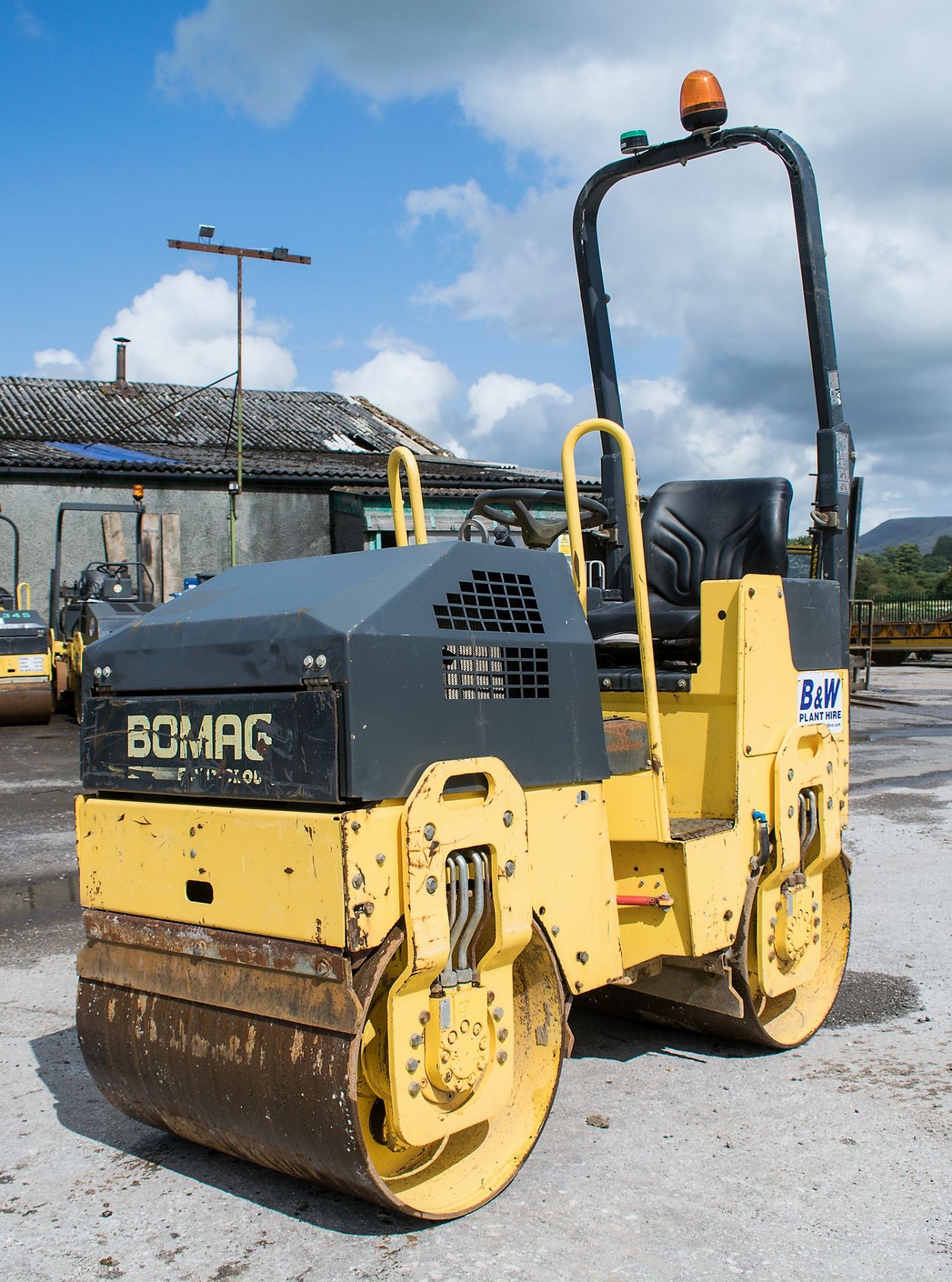 Bomag BW80 ADH-2 double drum ride on roller Year: 2007 S/N: 447058 Recorded Hours: 847 1078