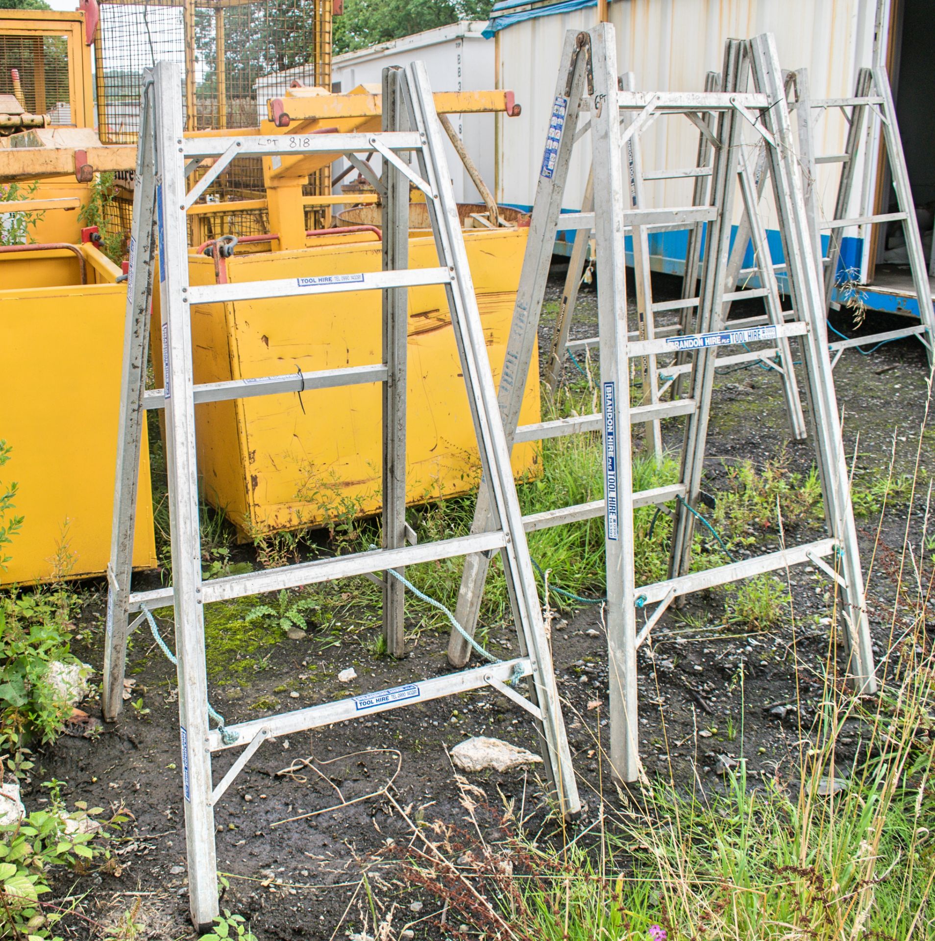 2 - aluminium trestles