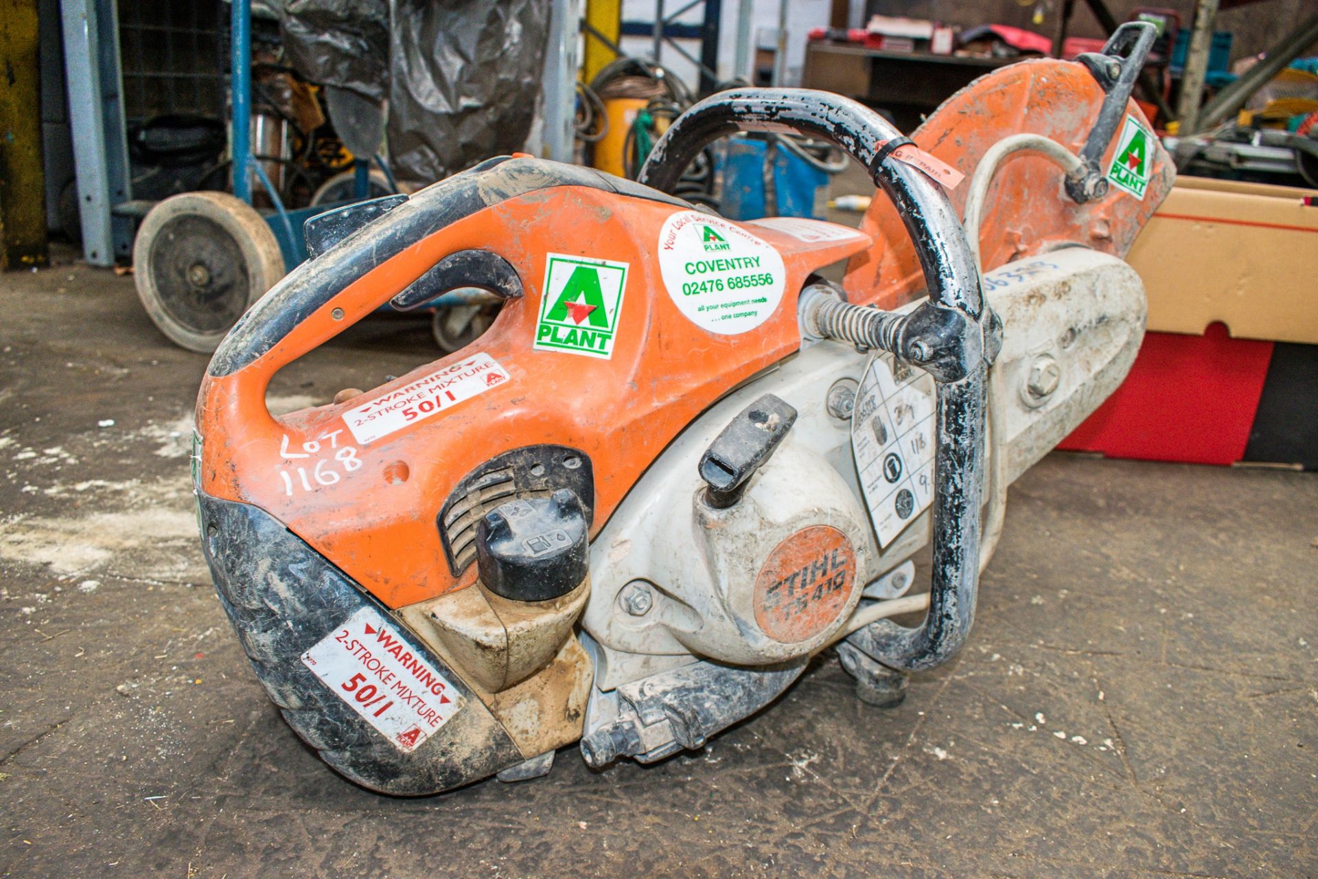 Stihl TS410 petrol driven cut off saw