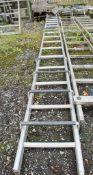 Aluminium roofing ladder