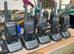 5 - Kenwood 2-way radios c/w charging docks A650246