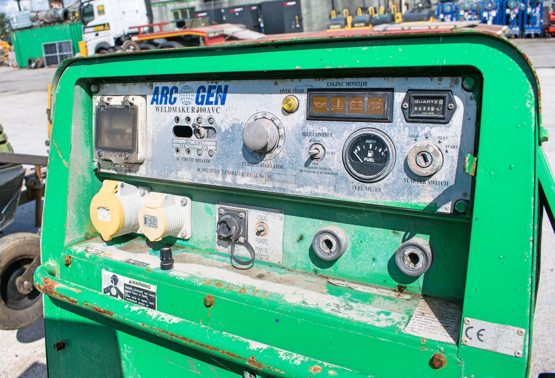 Arcgen Weldmaker 300 AVC diesel driven welder/generator Recorded Hours: 5422 A411699 - Image 4 of 4