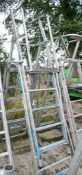 Zarges extending aluminium step ladder