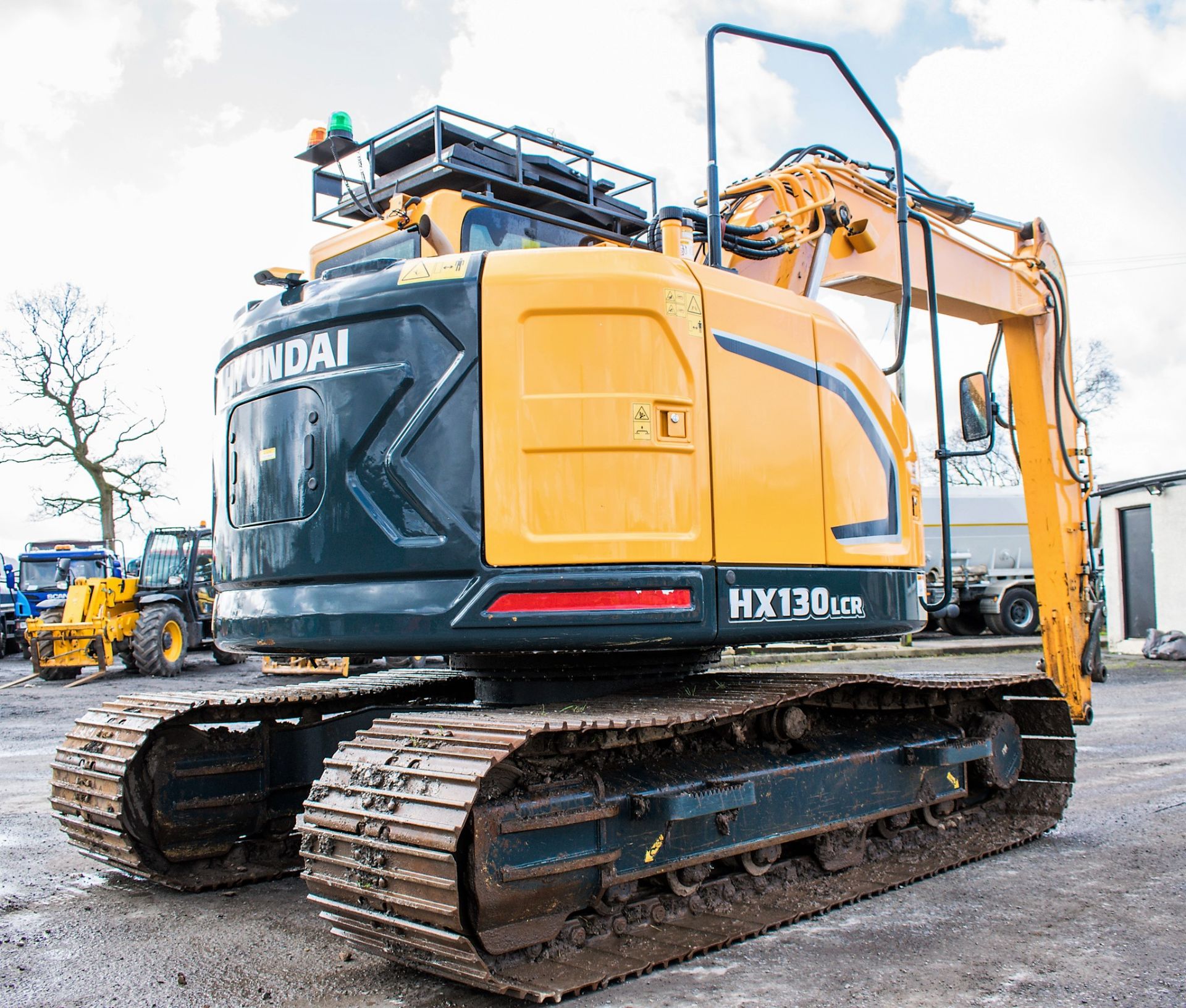 Hyundai HX130 LCR 13 tonne steel tracked excavator Year: 2018 S/N: J0000009 Recorded Hours: 674 - Image 4 of 13