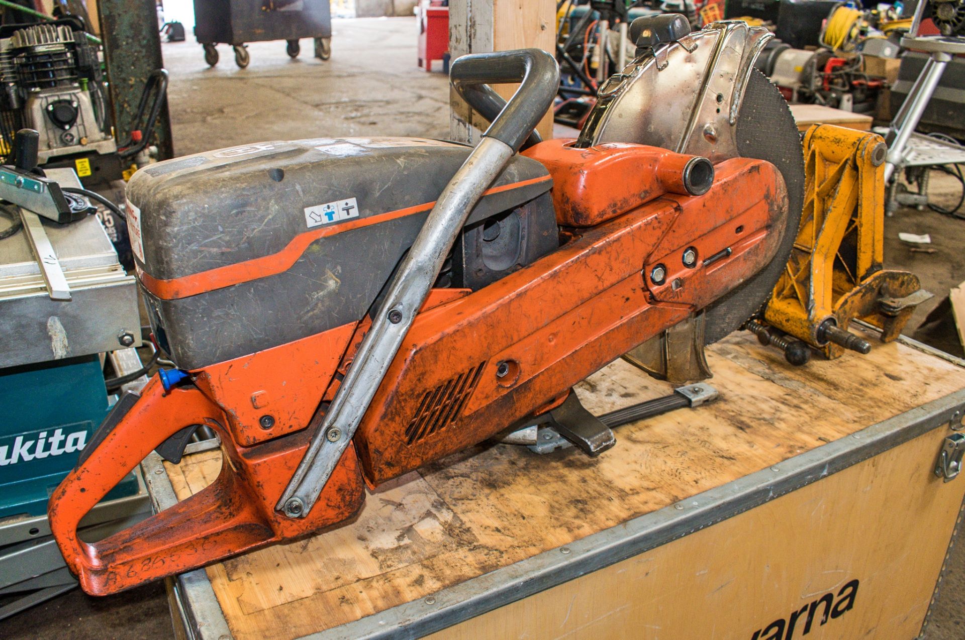 Husqvarna K1260 petrol driven cut off saw c/w A686536