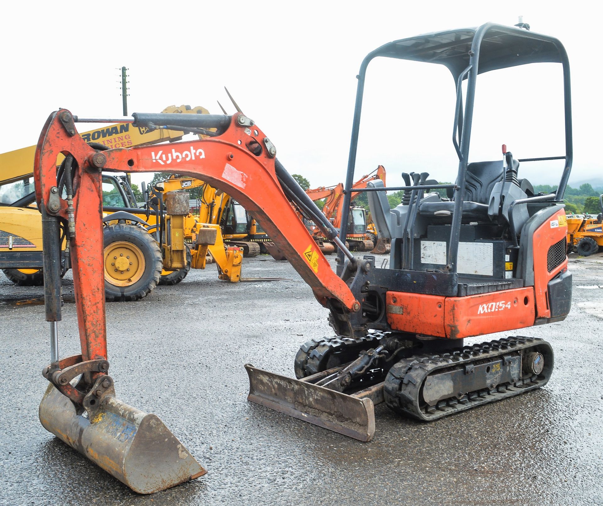 Kubota KX015-4 1.5 tonne rubber tracked mini excavator Year: 2011 S/N: 55643 Recorded Hours: 2433