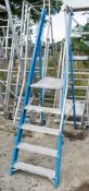 5 tread glass fibre framed step ladder