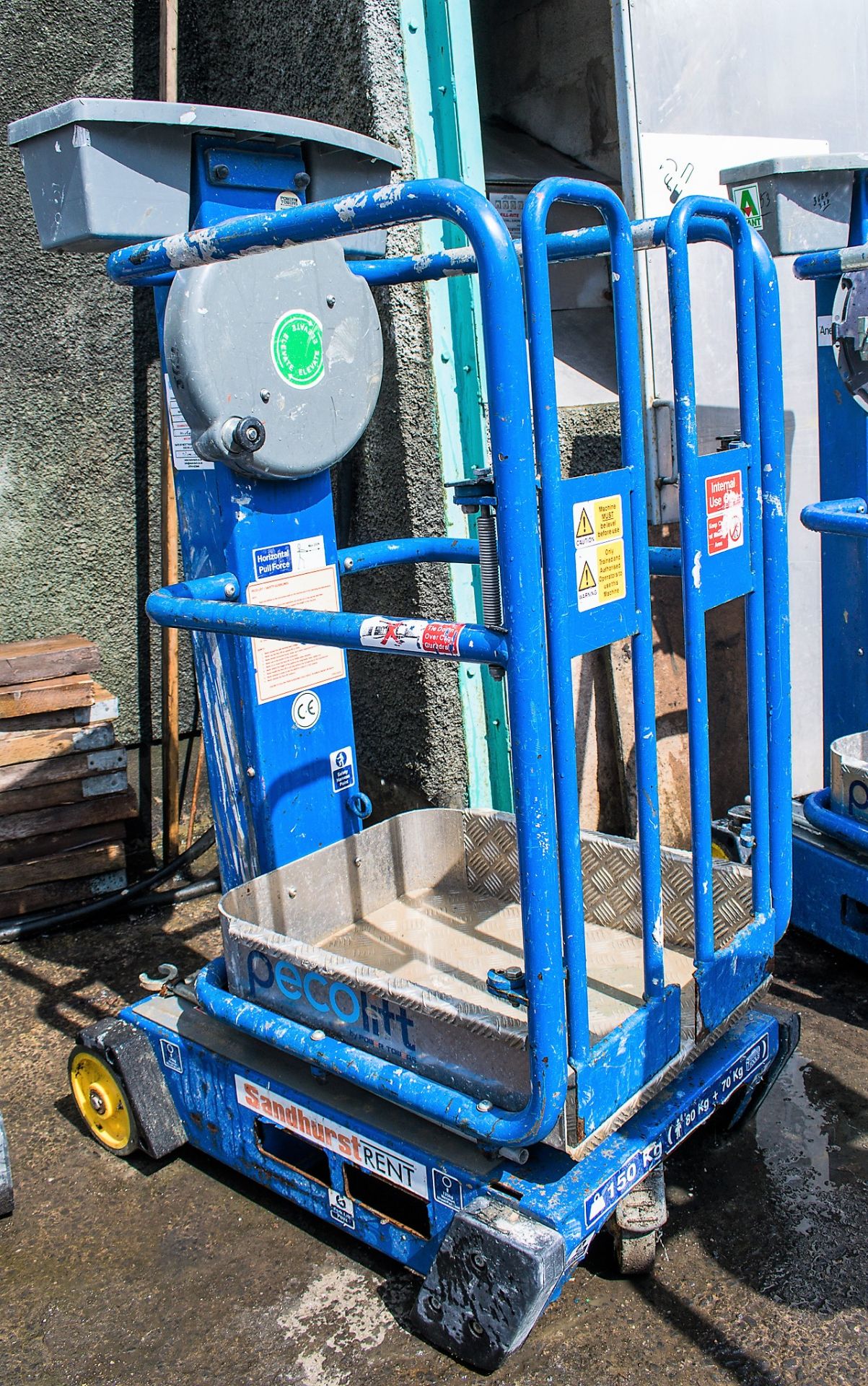 Power Tower Peco Lift manual push around access platform