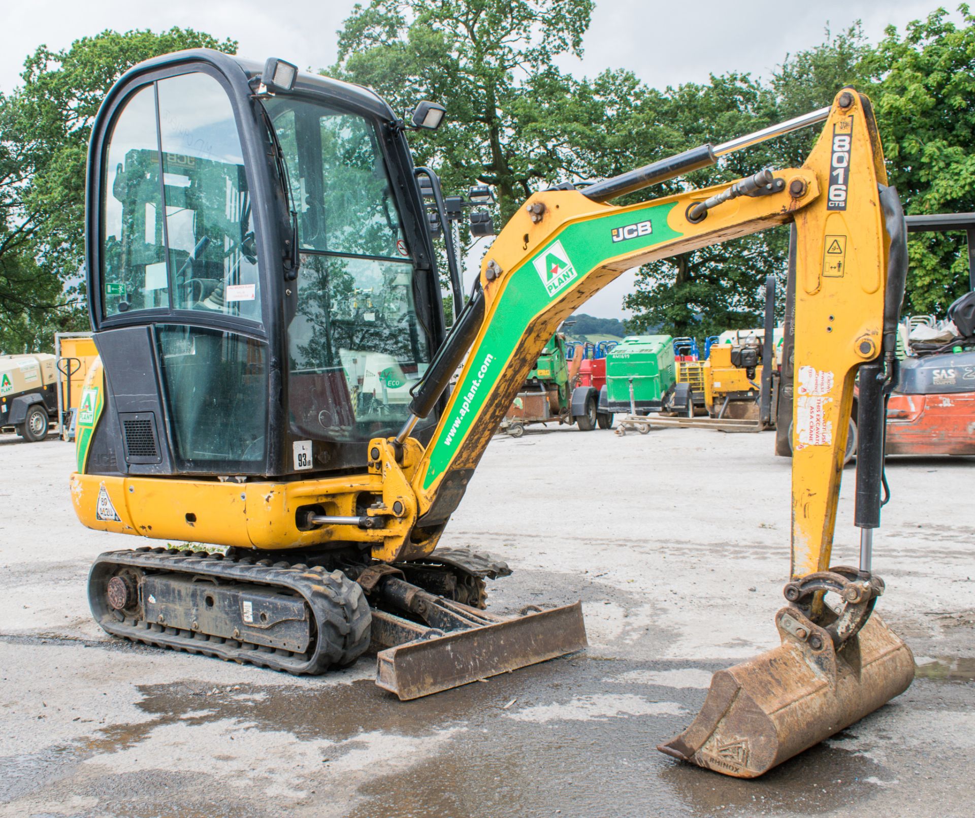 JCB 8016 CTS 1.5 tonne rubber tracked mini excavator Year: 2013 S/N: 2071490 Recorded Hours: Not - Image 2 of 12