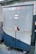Armorgard site station steel mobile work station A713364 ** Locked & no keys **