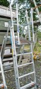 Zarges extending aluminium step ladder 33820227